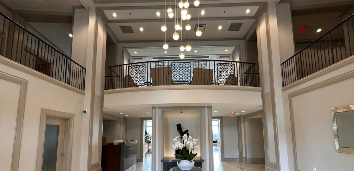 Atrium lobby, after renovation