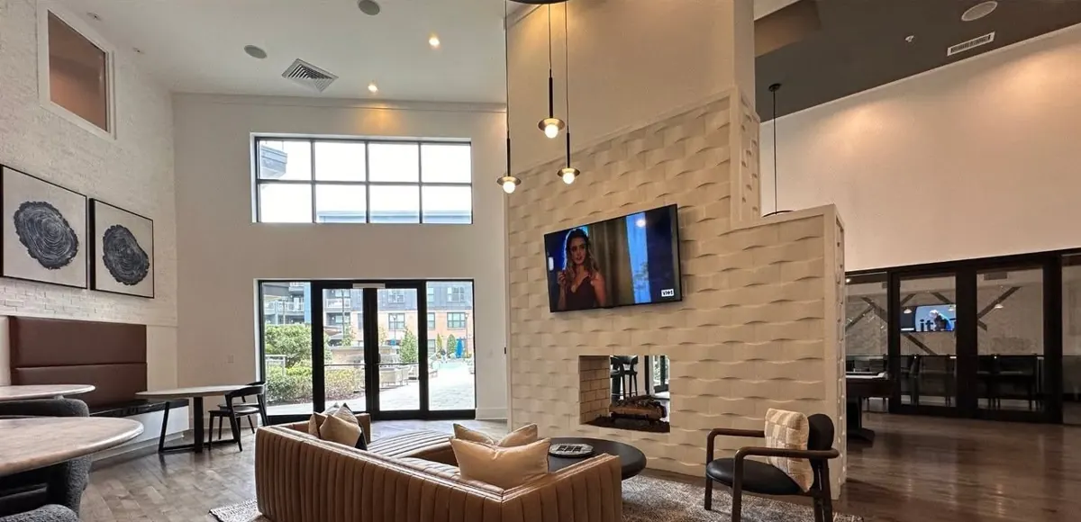 Clubhouse lounge, after renovation