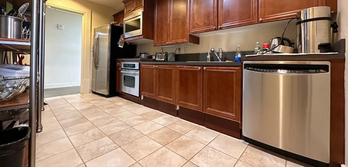 Kitchen cabinets, before renovation