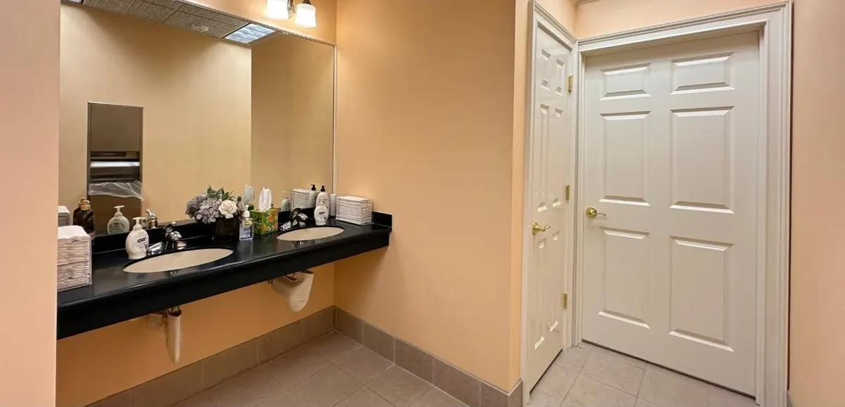 Restroom refresh, before renovation