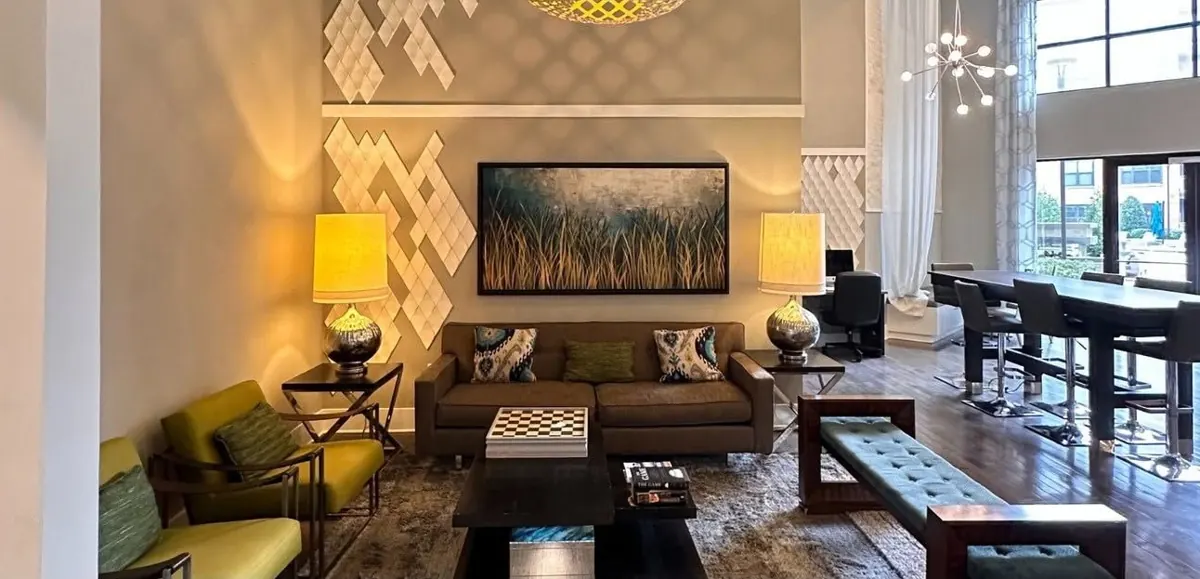 Sitting area, before renovation